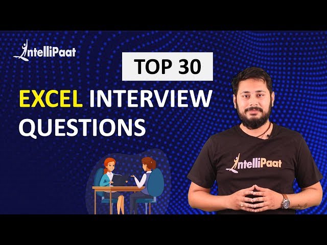 Excel Interview Questions | Excel Job Interview | Intellipaat