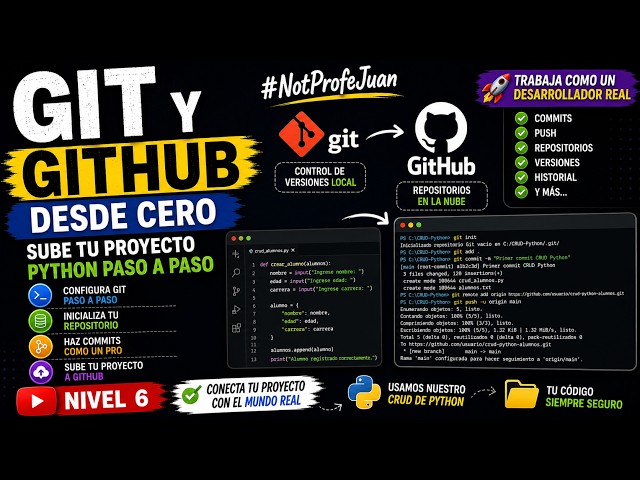 🚀 Git y GitHub desde Cero | Sube tu Proyecto Python Paso a Paso