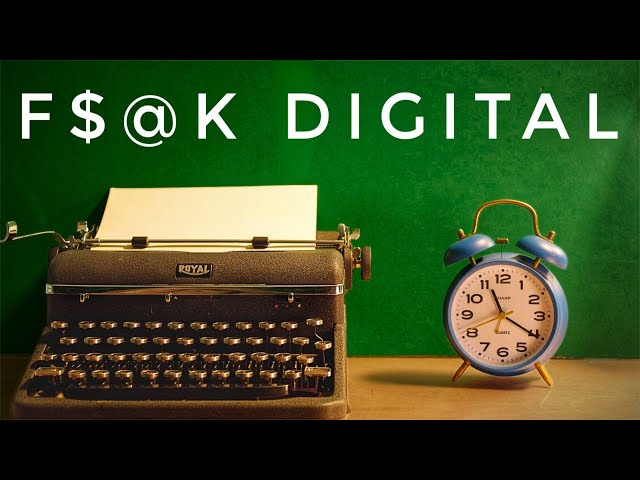 Why We Crave Analog in a Digital World