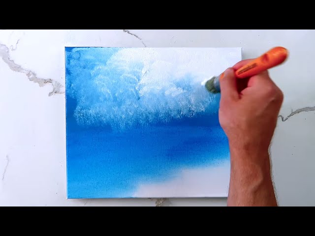Horse on the Beach | Oval Brush Art | Acrylics | Step-by-Step Acrylic Technique