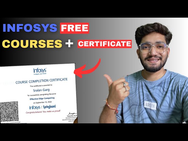 FREE Online Courses with Certificate by Infosys | REPUTED Tech & Non-Tech Courses 🏆