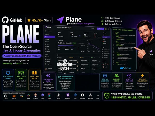 Blueprint Bytes | Plane: The Open-Source Jira & Linear Alternative for Agile Teams