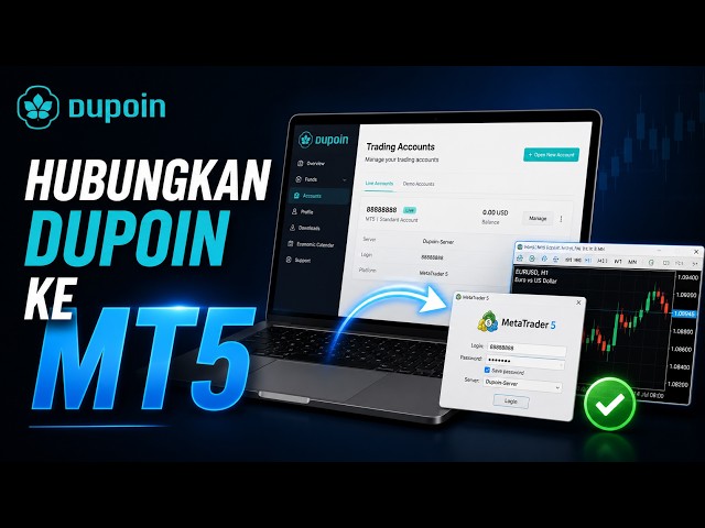 How to Connect Dupoin to MetaTrader 5 (MT5) | Complete Trading Account Login Tutorial