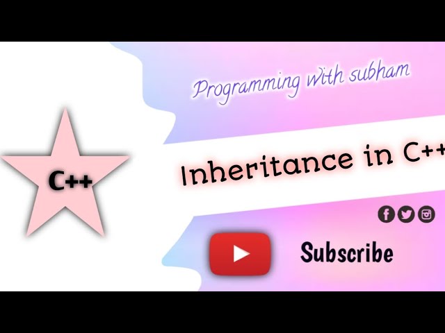 Inheritance in c++ | What is the inheritance in c++ language #01