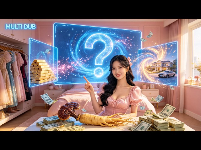 Poor unemployed woman unlocks a lottery system. Win cash, gold bars and superpowers to get rich!