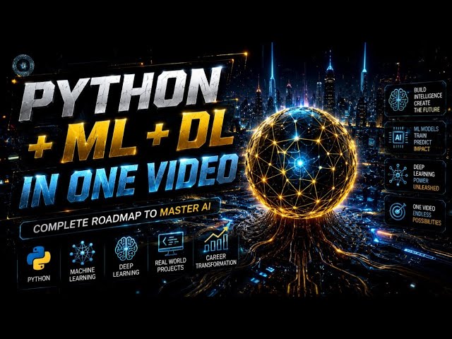 Python + ML + DL in one video | the fast enter