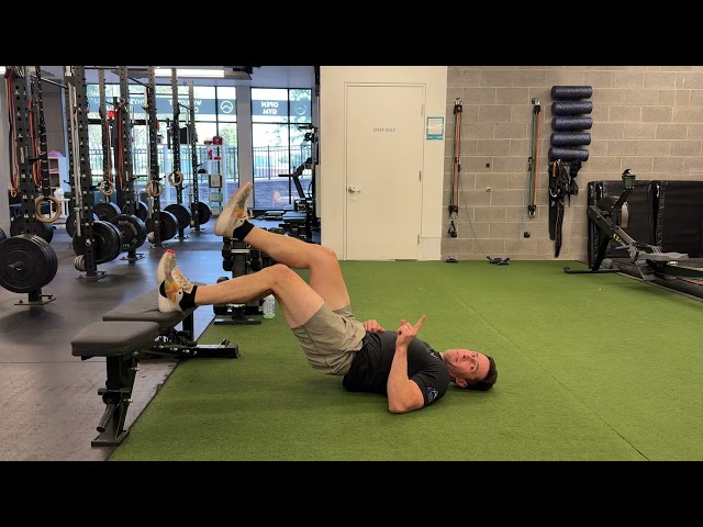 Foot elevated single leg bridge - hamstring focus