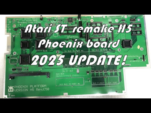 Atari ST remake H5 Phoenix board - 2025 update
