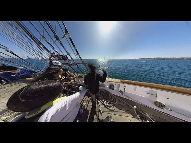 Go sailing aboard the Exy Johnson in 360 degrees