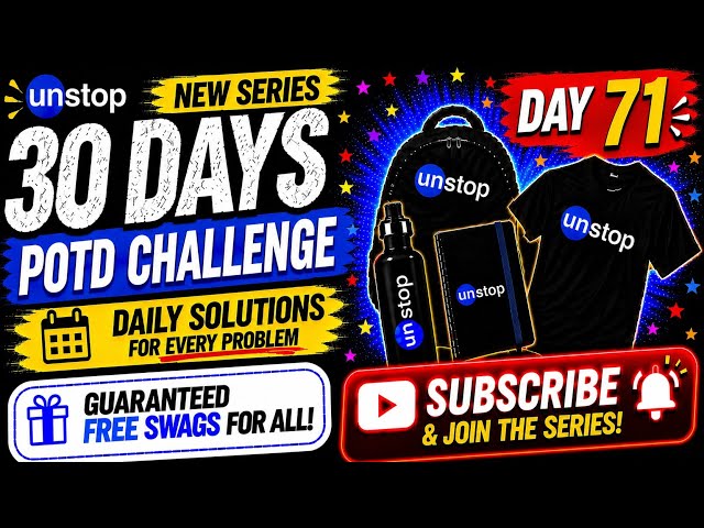 Unstop POTD Day 71 Solution 🔥| The Missing Artifact Ledger | Win Swags Guaranteed 🎁