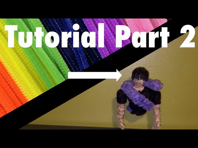 How to make a pipe cleaner action figure!!!(Part 2, upper body)