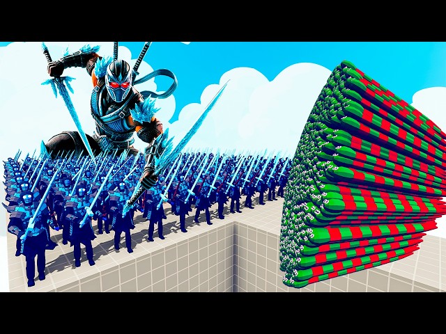 200x SUB-ZERO + 1x GIANT vs EVERY GOD - Totally Accurate Battle Simulator TABS
