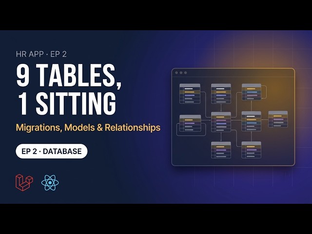Build an HR App with Laravel 13 + React: HR System Database & Models