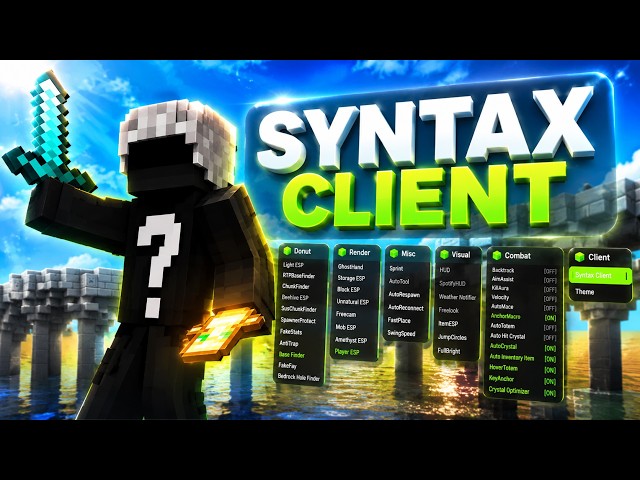 ⚡(HT1) SYNTAX Hack Client 1.21.11 — Best CPvP Client...