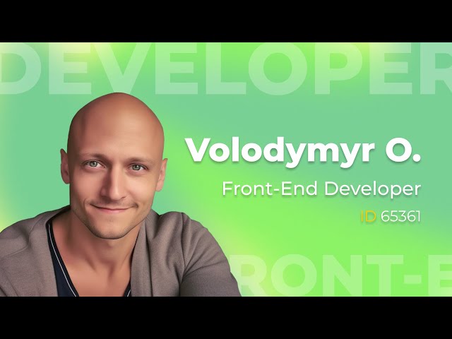 Interactive Web Solutions with Volodymyr O., hire id 65361 | Remote Helpers
