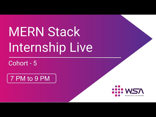 MERN Stack Web Development Internship - Cohort 5