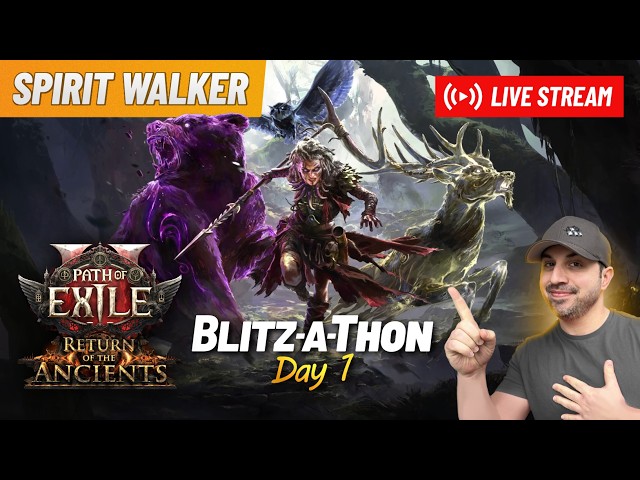 Blitz-A-Thon START... Path of Exile 2 League Start... Spirit Walker Cocaine Bear 3.0! LETS GO!!