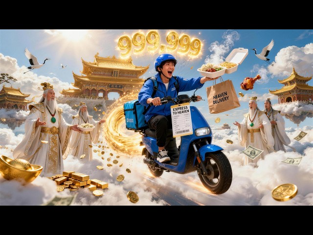 Poor Delivery Man Killed By Wife, Delivers To Heaven, Gods Pay Him $999M #movie #drama