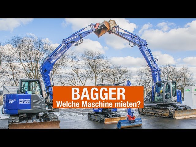 Which excavator should I rent for my project? | BEYER Rental Service