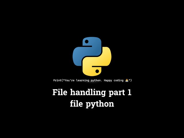 រៀន python - File handling part 1 - Python file - python khmer - #pythonkhmer