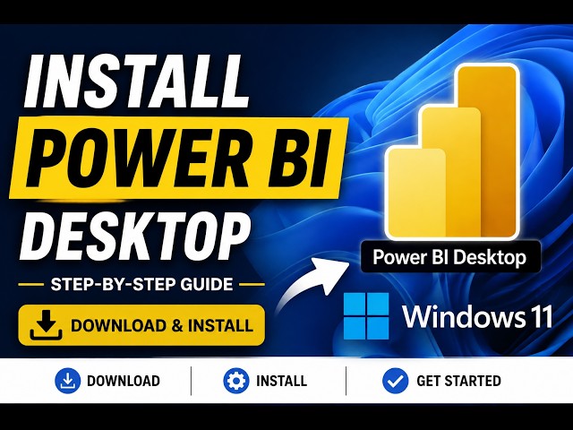 How to Install Microsoft Power BI Desktop on Windows 11 | Step-by-Step Guide|| Using Microsoft Store