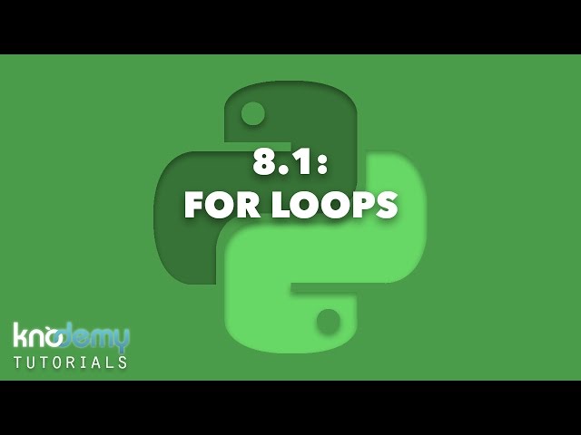 LEARNING PYTHON 8.1: For Loops