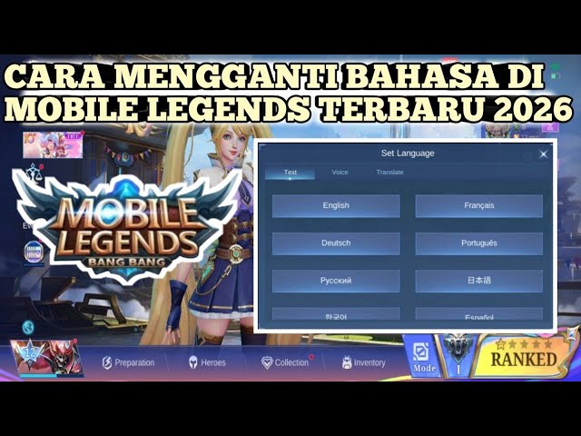Cara Ganti Bahasa Mobile Legend Terbaru 2026