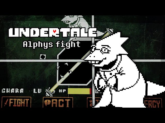 Undertale Alphys fight