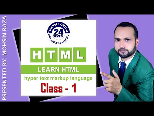 Introduction  of HTML Urdu Hindi by Mohsin Raza   Tutorial No.  01