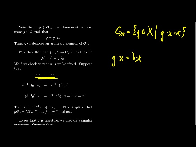 The Fundamental Counting Principle (Group Actions)