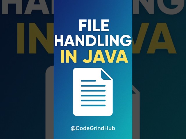 Top 5 Java File Handling MISTAKES You're Making RIGHT NOW