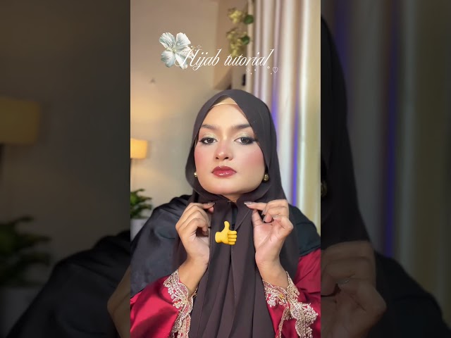 Hijab tutorial for round face