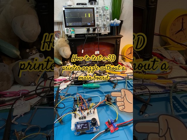 How to Test a 3D Printer Nozzle Without a Mainboard #shorts #3dprinting #arduino #electronics