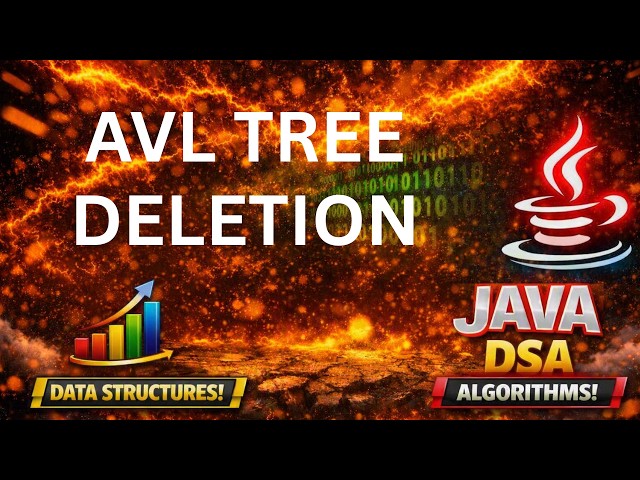 AVL Tree Deletion Java Program | Java DSA