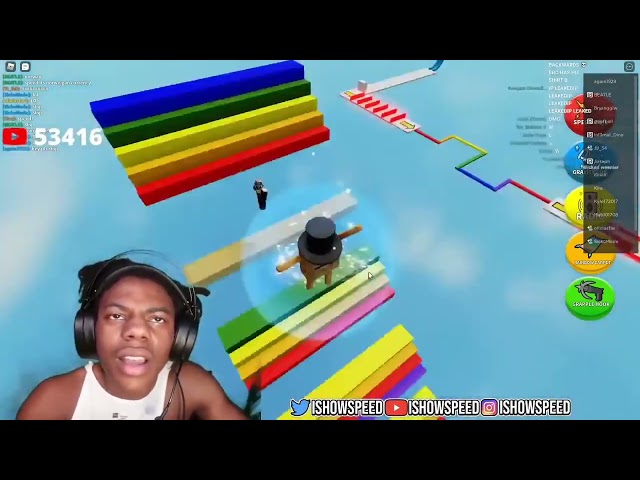 IShowSpeed Plays Roblox Easy Obby 🤣😂