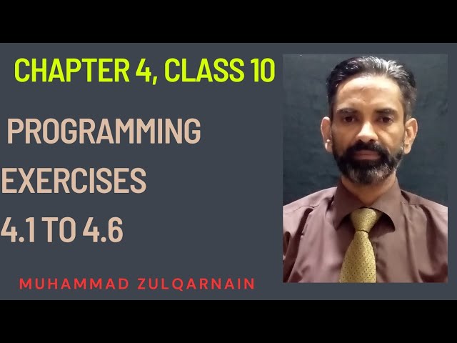 Class 10 Computer Chapter 4