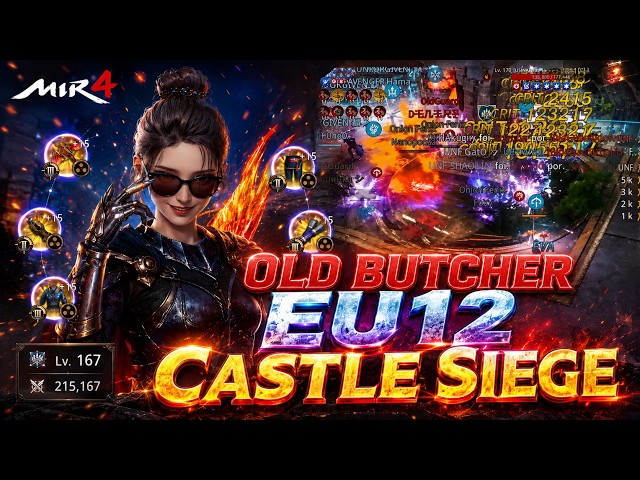 OLD BUTCHER "UNF Mika" POV | EU12 Castle Siege | EU Reistance VS 77/SC/UNF/HOF Alliance \ Mir4
