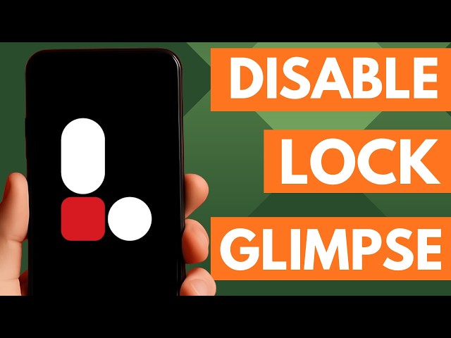 How to Disable and Uninstall the Lock Glimpse App Service on Nothing OS?