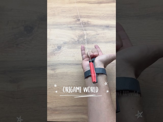 EASY ORIGAMI WEB SHOOTER SPIDER MAN TUTORIAL | DIY WEB SHOOTER FROM PAPER STEP BY STEP