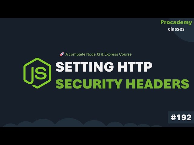 Setting HTTP Security Headers using Helmet | Complete Node JS + Express Course | Part #192