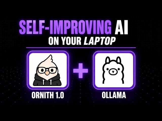 Ornith 1.0 + Ollama is INSANE: Self-Improving Coding AI Running on Your Laptop