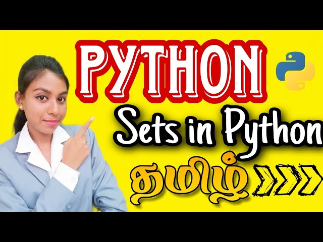 Sets in Python|Python Tutorial for Beginners|In tamil|Python tutorial #pythontutorial #python