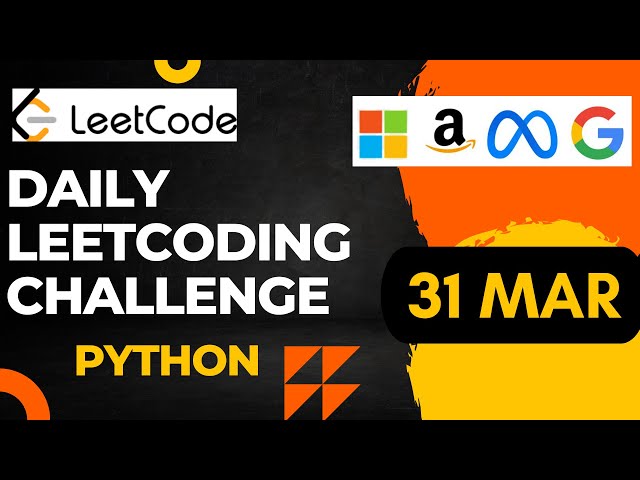 Daily Leetcode Challenge | MAR 31 | Python | Put Marbles in Bags
