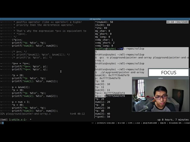 Study with me: learn C programming language by building our own lisp (Part 87)