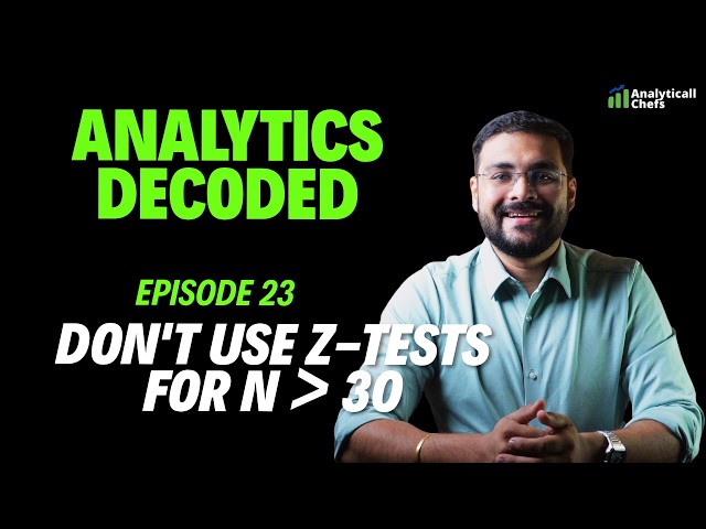 Why Data Scientists NEVER Use Z-Tests | Business Analytics Ep. 23