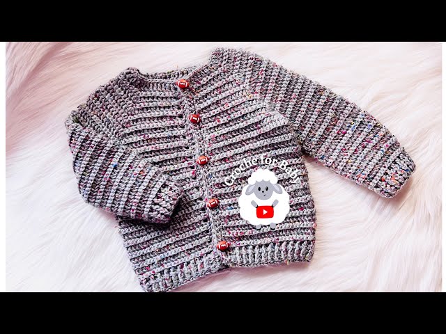 Chaquetita Greyson a crochet | Bebes, Niños y Niñas Paso a Paso Tejidos Fácil - Chambritas Camperita