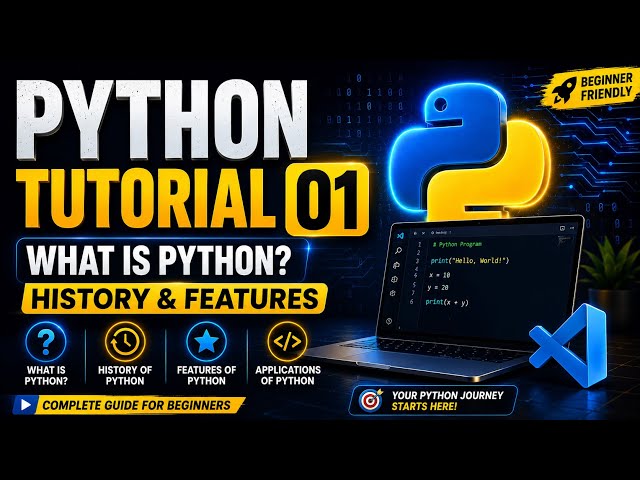 Python Tutorial 01 | What is Python? History & Features