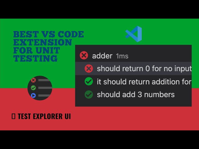 🚀Mind-blowing VS Code Extension For Unit Testing - Test Explorer UI