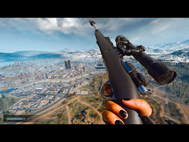 COD WARZONE | Solo Win Sniper KAR98 Gameplay PS5 PRO(No Commentary)