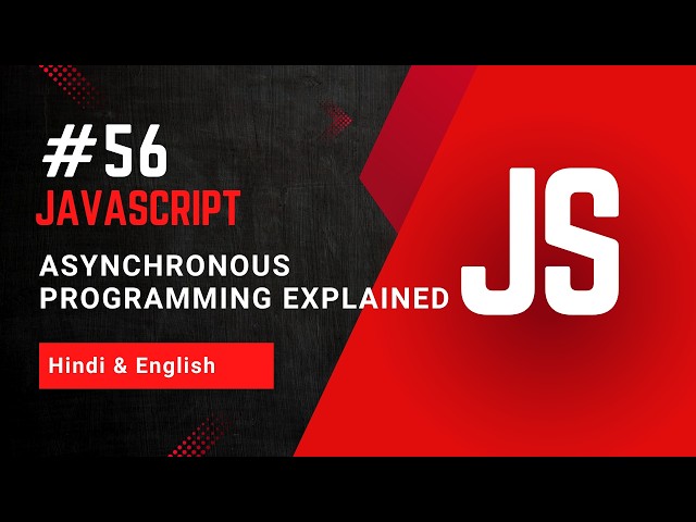 JavaScript Asynchronous Programming Explained | How JavaScript Handles Async Code?